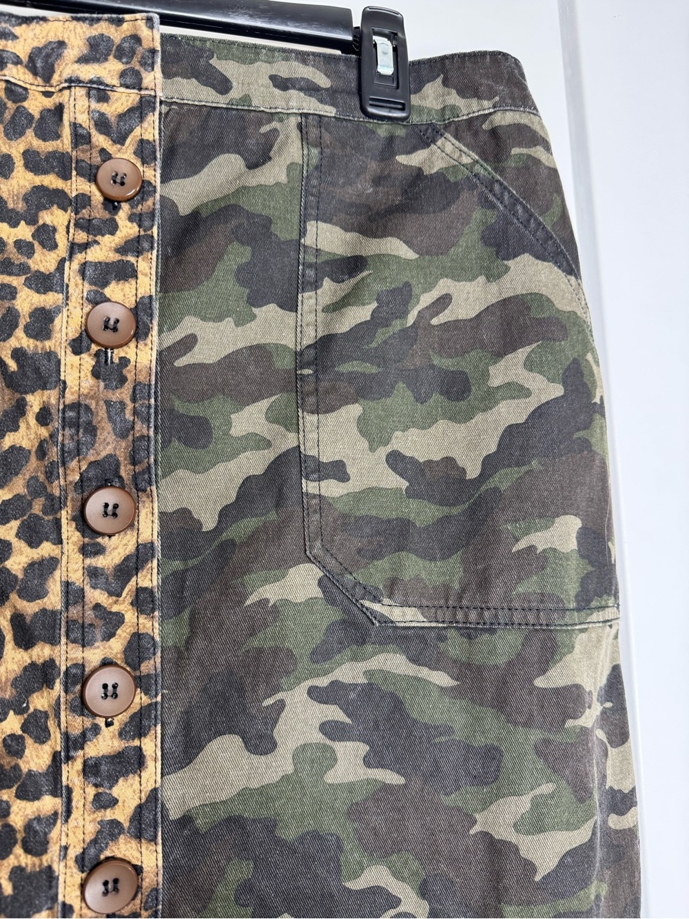 ODDI Button Front Skirt - Picture 4 of 11